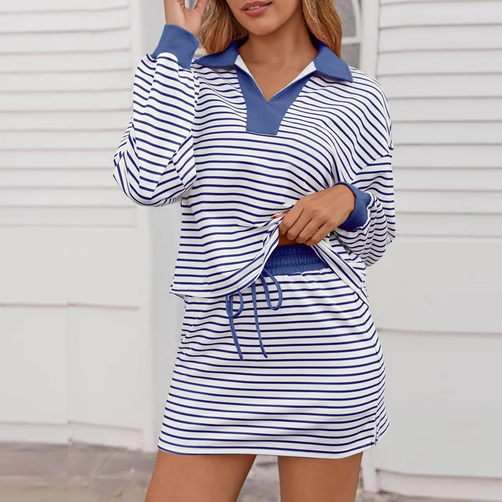 Luna Stripe Two Piece Set