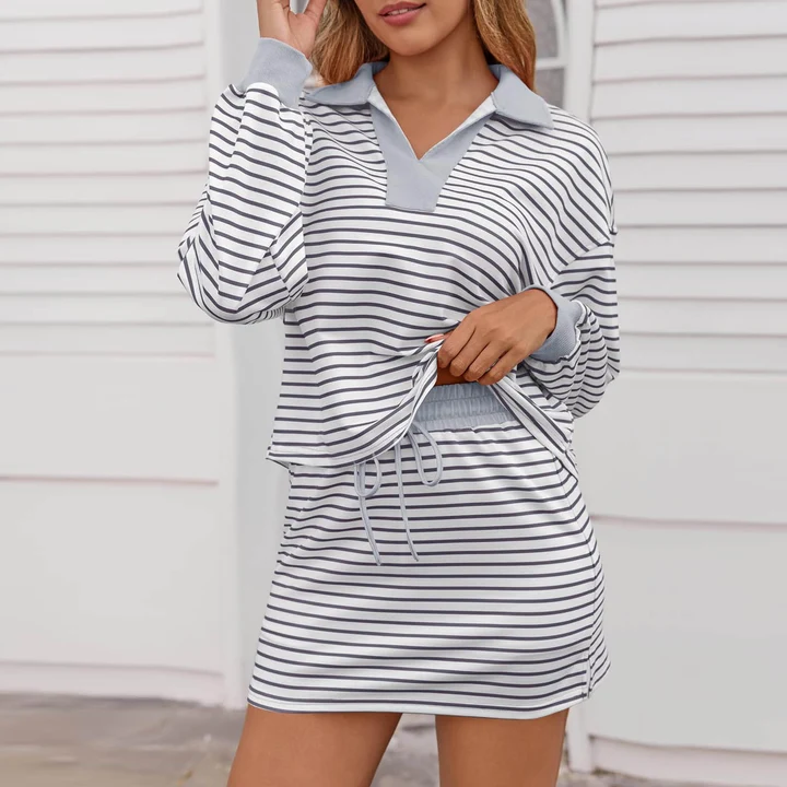 Luna Stripe Two Piece Set