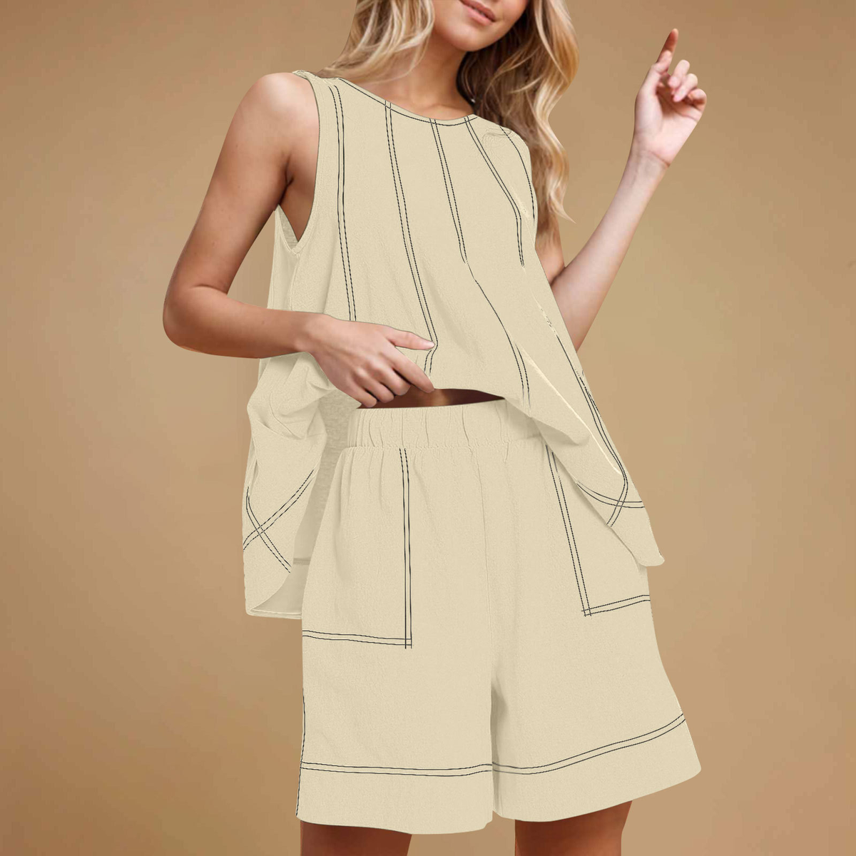 LunaEase™ Sleeveless Romper