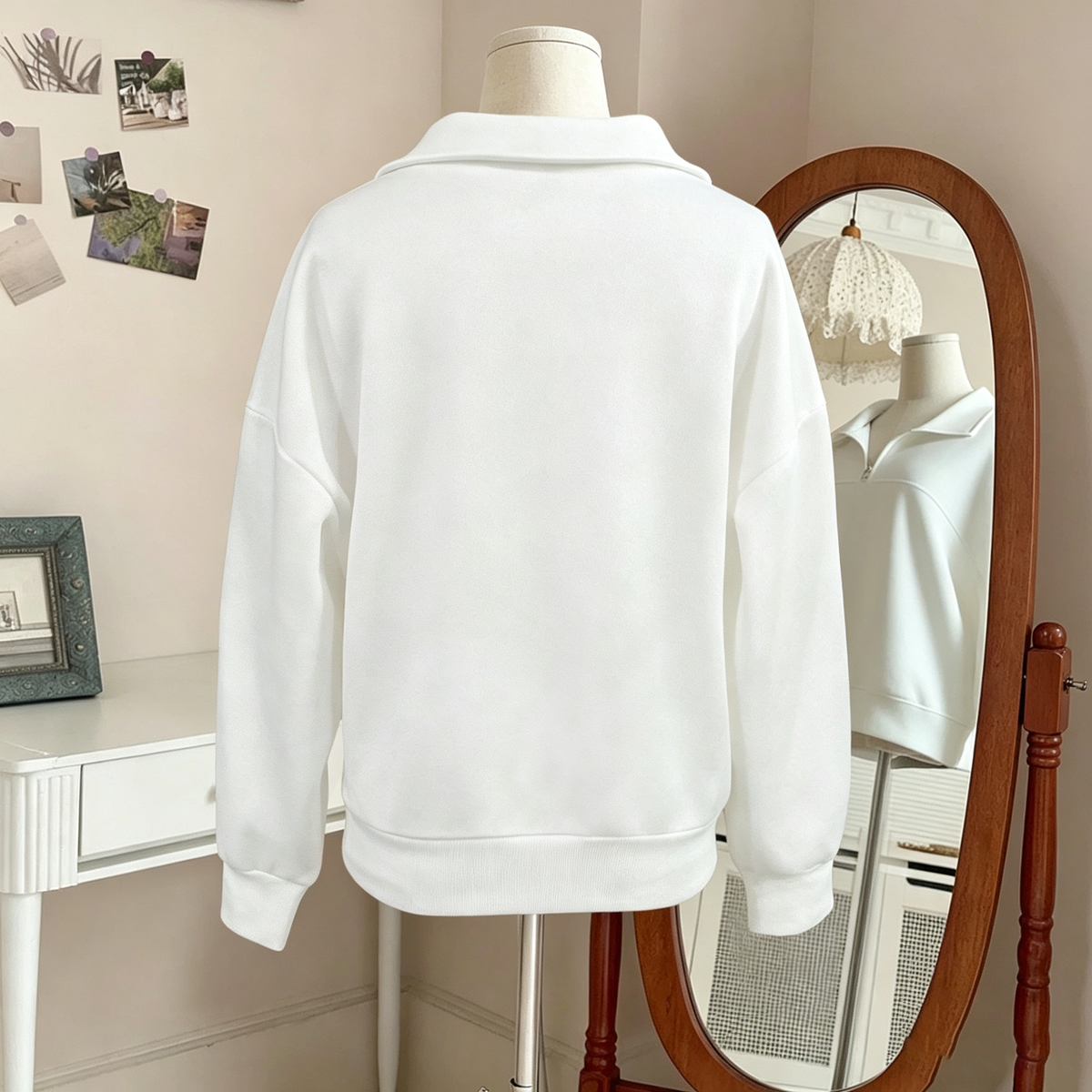 Evelyn Half-Zip Pullover Sweatshirt