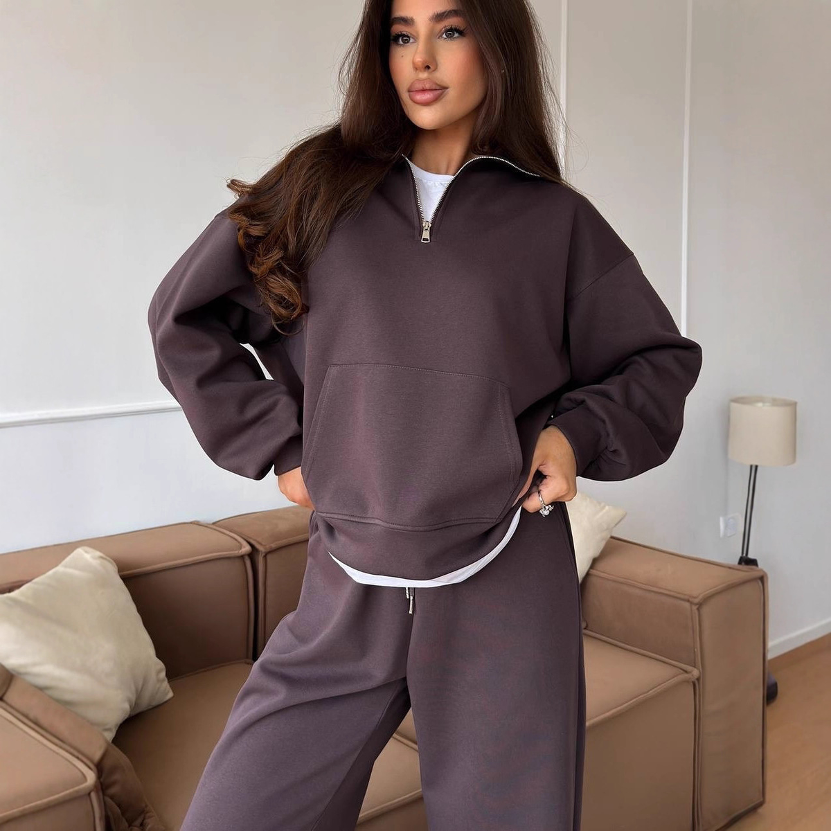 Sienna Cozy Half-Zip Lounge Set