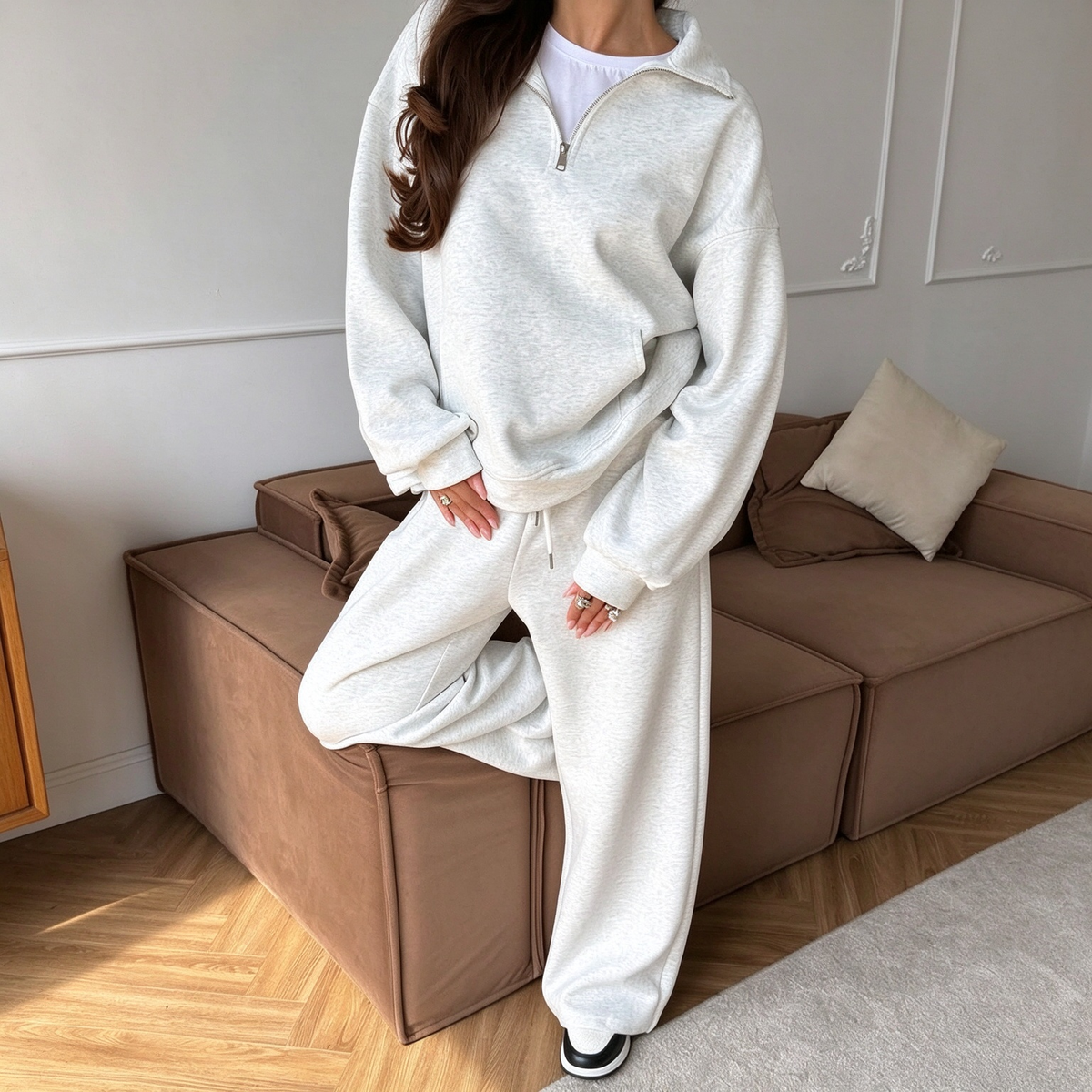 Sienna Cozy Half-Zip Lounge Set