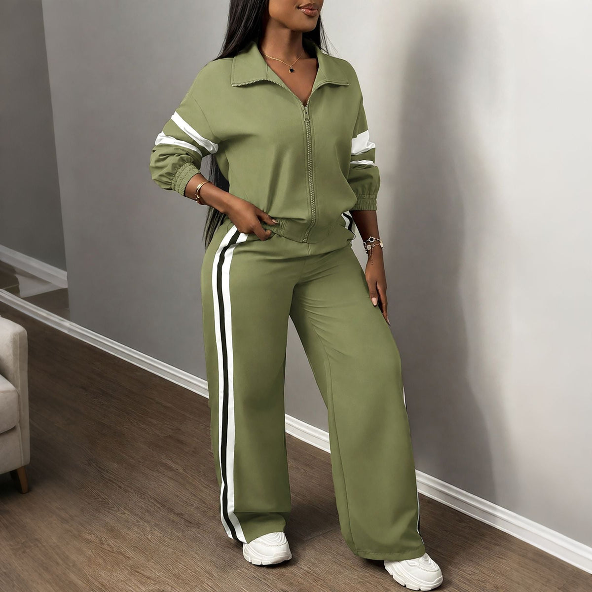 Camila Contrast Stripe Set